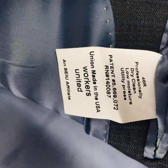 HART SCHAFFNER MARX Men's Dark Gray Sport Coat Blazer USA 100% Wool Size 48 Reg - Picture 5 of 11